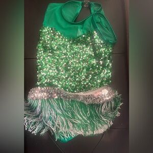 Green dance costume